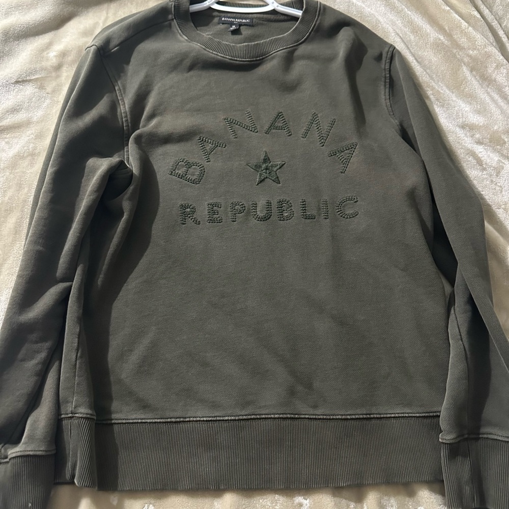 Banana Republic Green Crewneck Sweater
